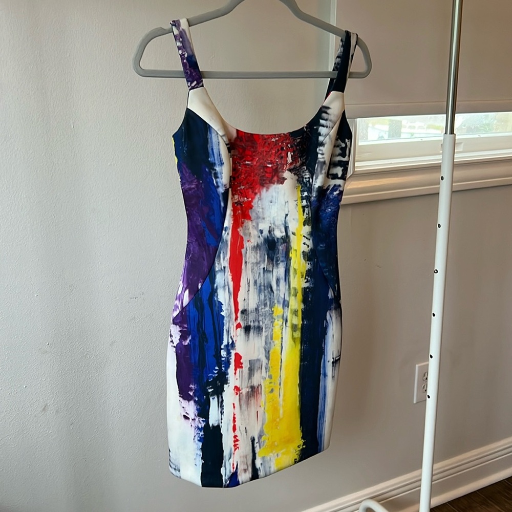 Milly Multi-Colored Mini Dress - image 1